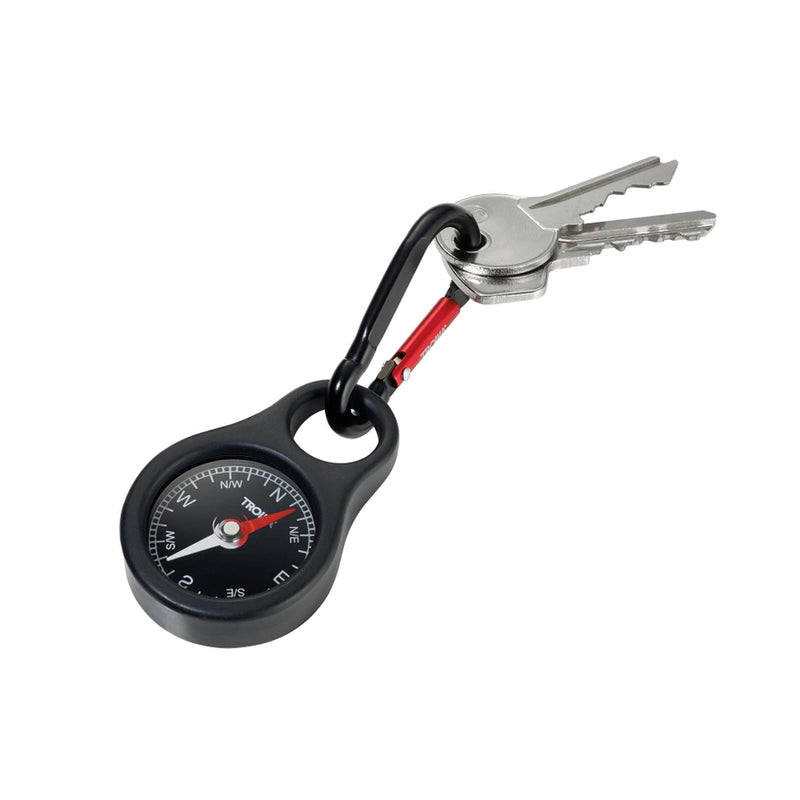 Troika Carabiner Keyring with Compass