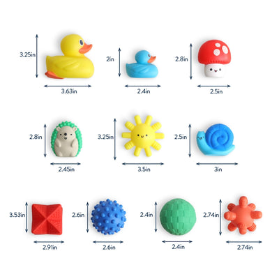 Itzy Splash Soft Bath + Water Toys