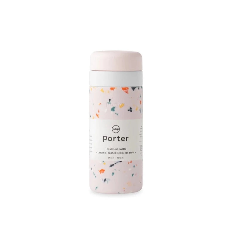 Insulated Ceramic Stainless Steel Bottle in Blush