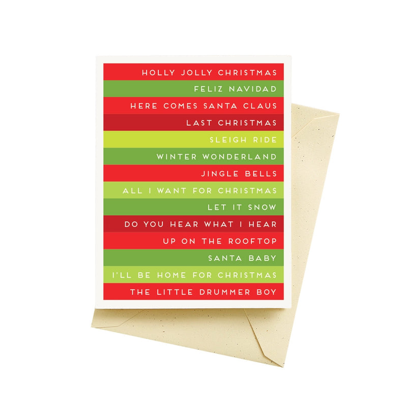 Song Stripes Holiday Card