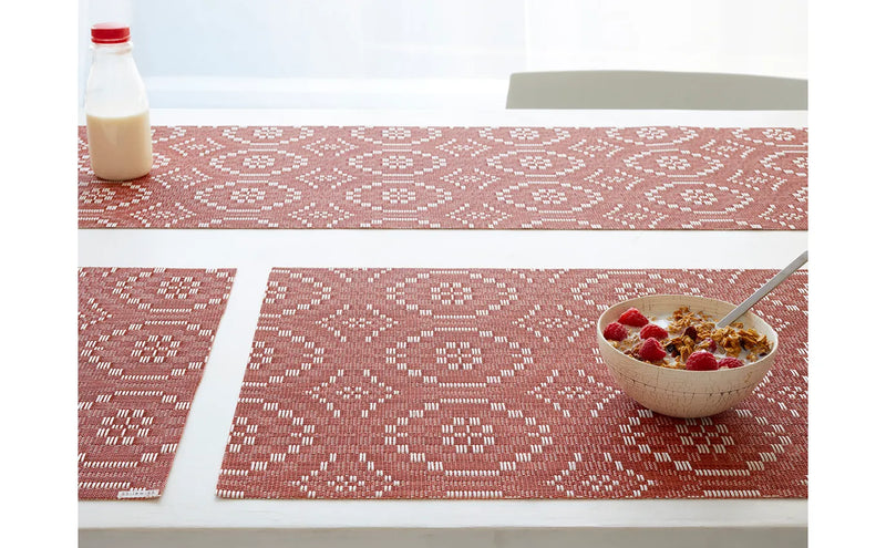 Table Runner - Overshot in Paprika