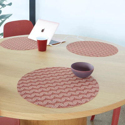 Swing Round Table Mat in Paprika
