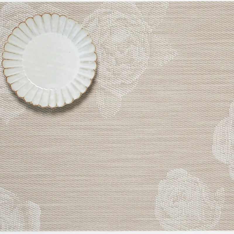 Rosette Rectangle Placemat, Flax