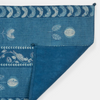 Indigo Atasi Printed Dabu Cotton Table Runner