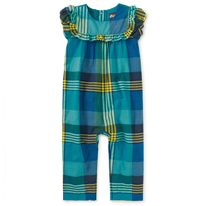 Woven Ruffle Baby Romper