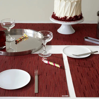Placemat - Bamboo in Cranberry