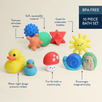Itzy Splash Soft Bath + Water Toys