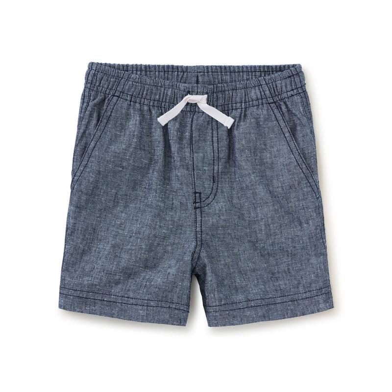 Chambray Sport Shorts