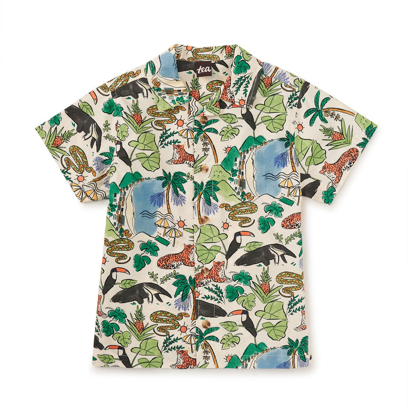 Printed Camp Shirt