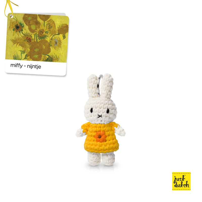 Miffy Keychain, Van Gogh Sunflowers