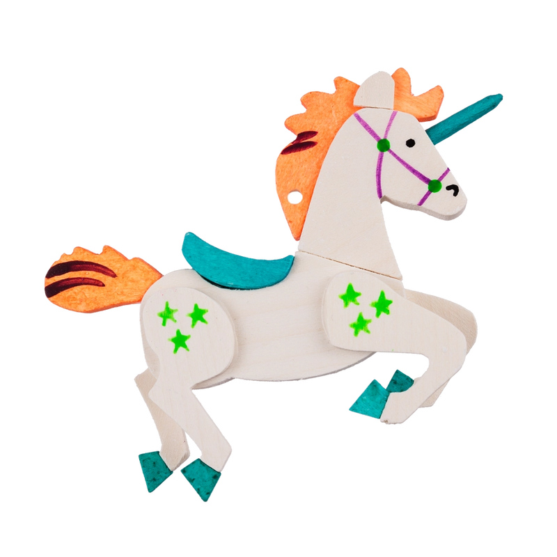 Graupner Orange Neon Unicorn Ornament