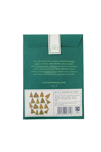 Midcentury Trees Sewn Garland