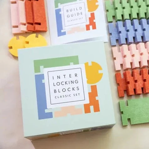 Interlocking Felt Blocks, Classic Set
