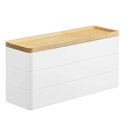 Stacking Accessory Case - 3-Tier - White
