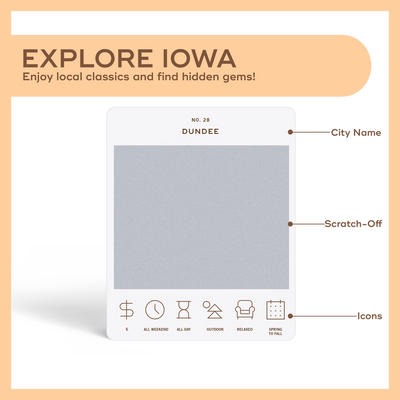 Iowa Adventure Bucket List Cards