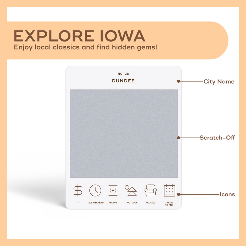 Iowa Adventure Bucket List Cards