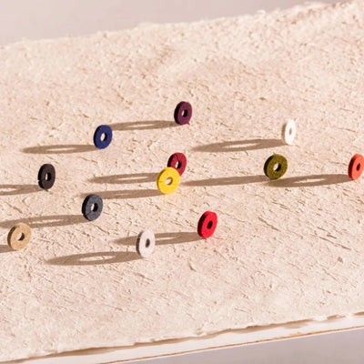 Wine-O's: Round Merino Wool Felt Glass Markers in Autumn