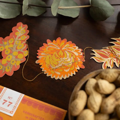 Autumn Blooms Sewn Garland