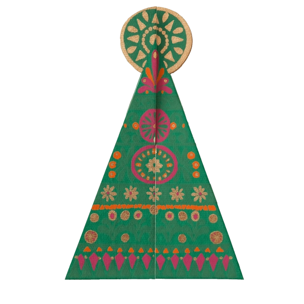 Patterned Tree Greeting Card