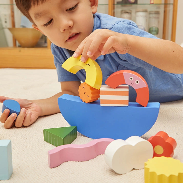 Teeter Totter Shapes Wood Balance Game