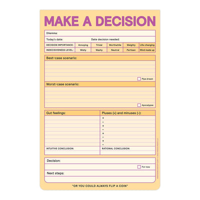 Make A Decision Pad