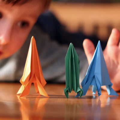 Flying Paper Rockets DIY Origami Kit