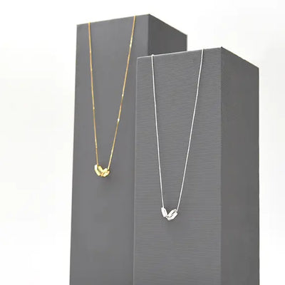Hexa Necklace Polished Silver Gold