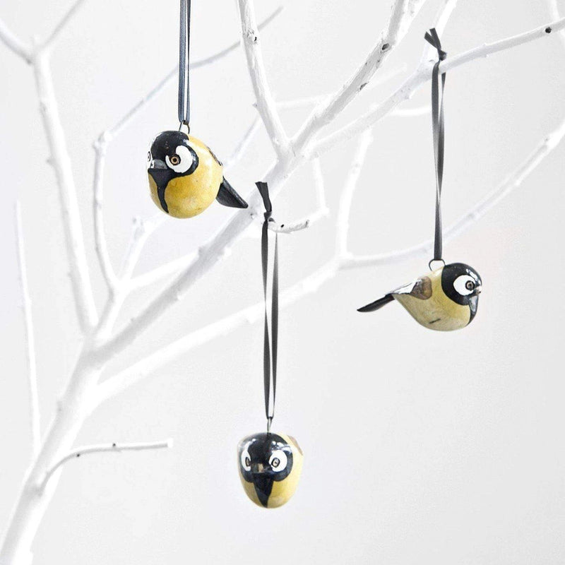Mifuko Wooden Ornament - Great Tit