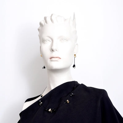Pixel Ear Jacket in Gold Black