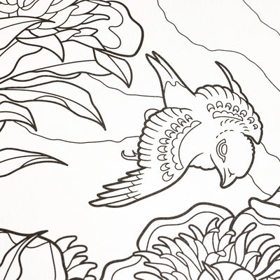 Coloring Book: Hokusai