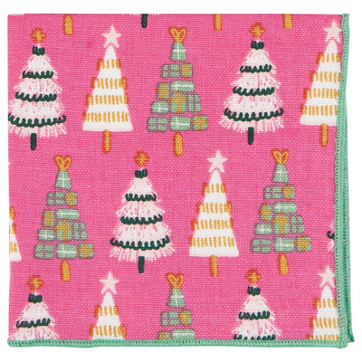 Cocktail Christmas Napkins, Set of 4