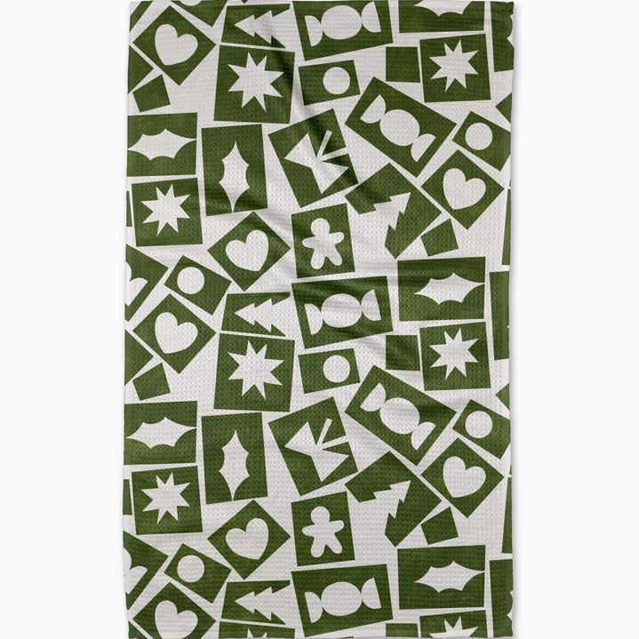 Cutout Christmas Tea Towel