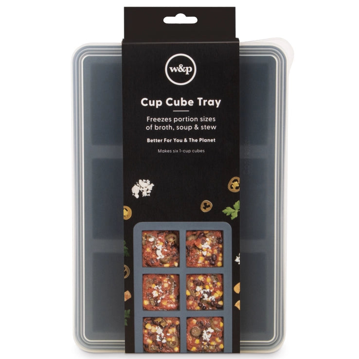 Cup Cube, 6 Cube Tray in Charcoal