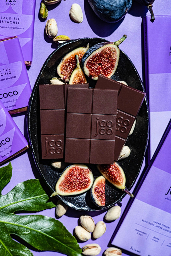 Black Fig Pistachio Chocolate Bar
