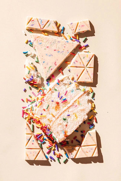 Cake and Sprinkles White Chocolate Bar