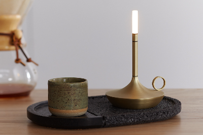 Wick S Portable Lamp in Gold