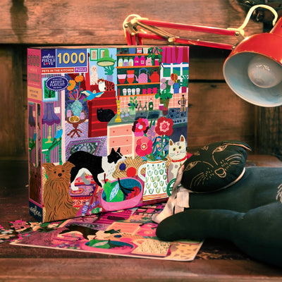 Pets in the Kitchen 1000 Piece Puzzle