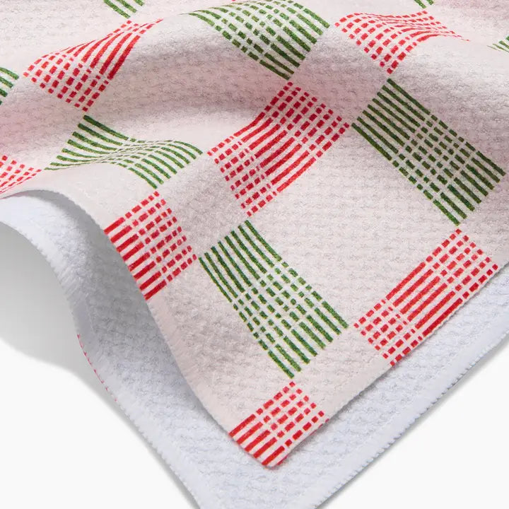 Be Merry Plaid Tea Towel