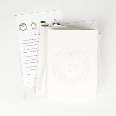 Christmas Cheer Paintable Notecards