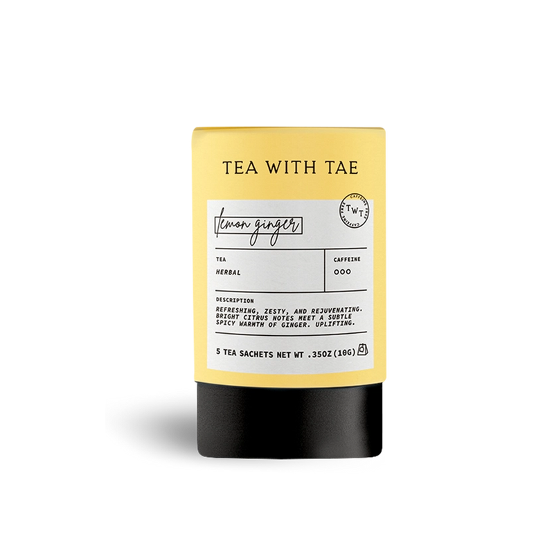 Lemon Ginger Herbal Mini Tube (5 Tea Bags)