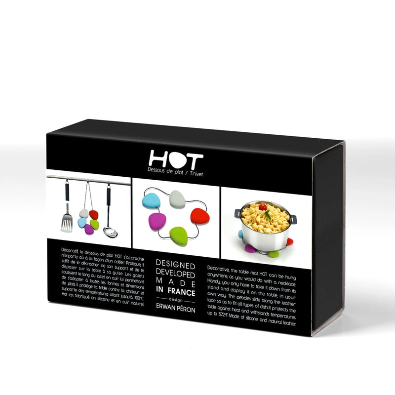 Hot Trivet of Colorful Silicone Stones