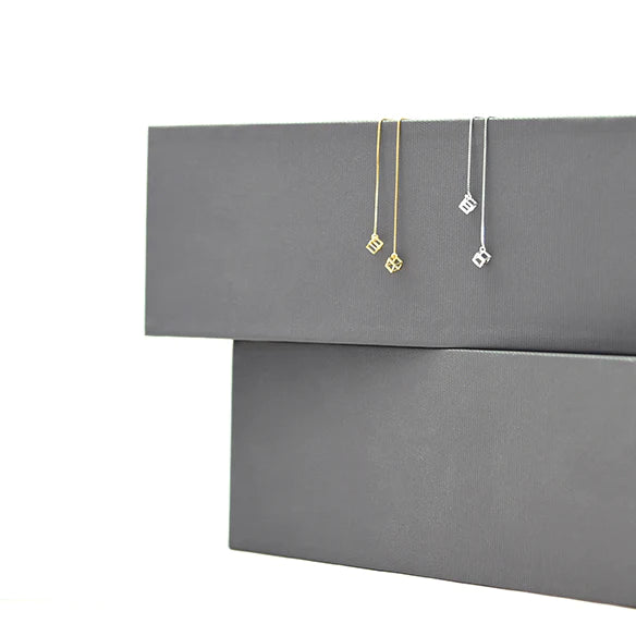 Prisma Ear Threaders, Polished Gold