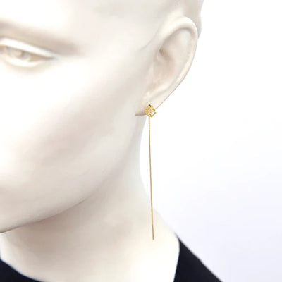 Prisma Ear Threaders, Polished Gold
