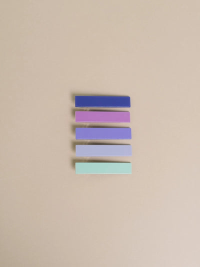 Nat + Noor, Flora Barrette Set in Mulberry