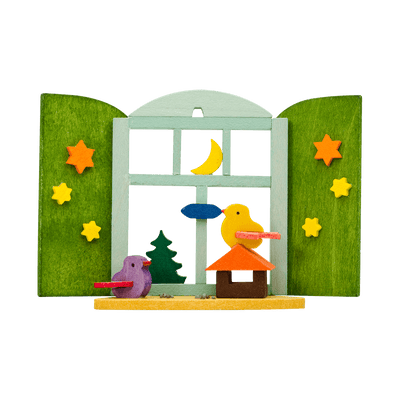 Graupner Christmas window Ornament with Bird House