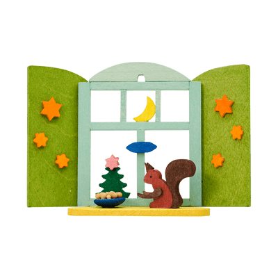 Graupner Christmas window Ornament with Squirrel