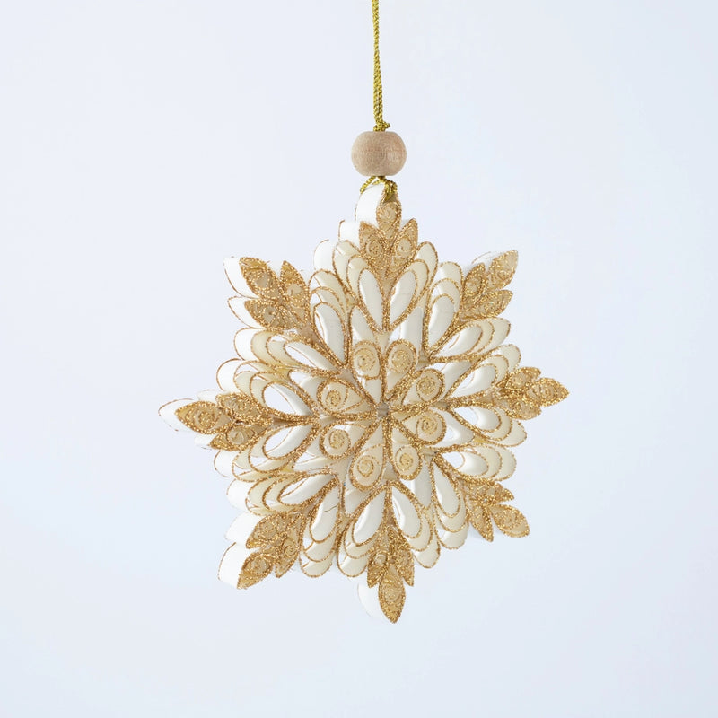 Quilling Snowflake "Frostine" Gold