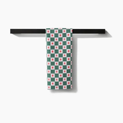 Jingle Grid Tea Towel