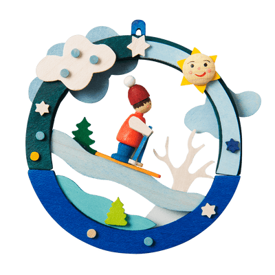 Graupner Ring Ornament "Ski Run"