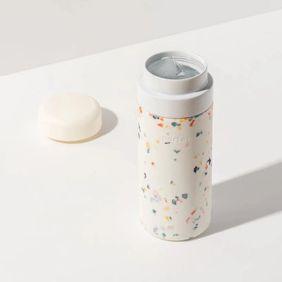 Insulated Ceramic Stainless Steel Bottle in Cream